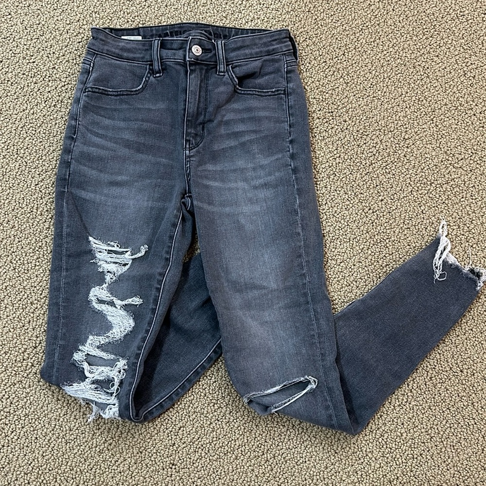 black american eagle jeans